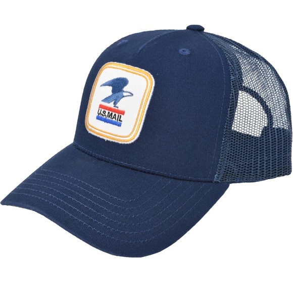 Other - U.S. Mail Trucker Hat, USPS Eagle Embroidered Logo Adjustable Adult Snapback